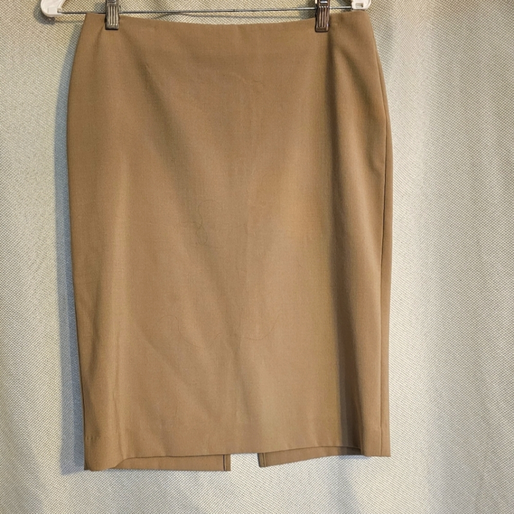 Beige Pencil Skirt